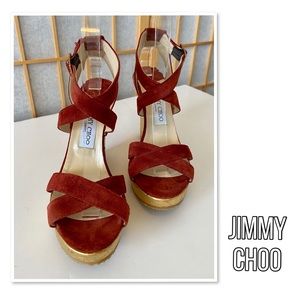 Jimmy Choo Cork Wedge Sandals
